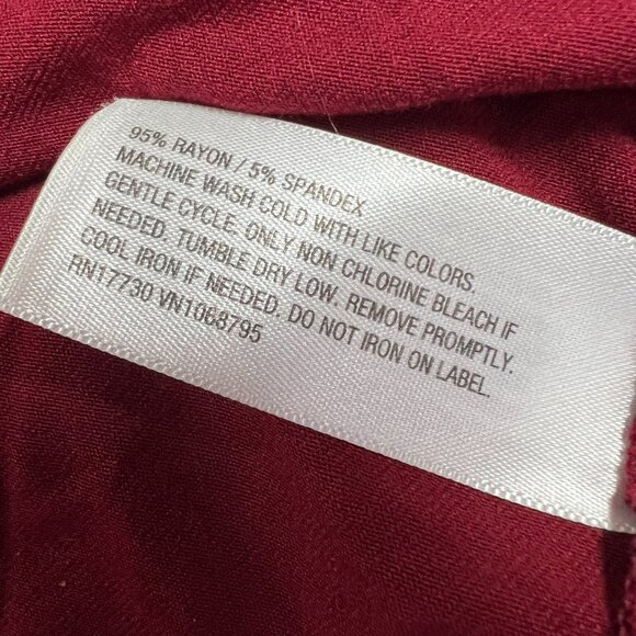 a new day woman's red long sleeve dress size 2X NWT - Picture 7 of 8